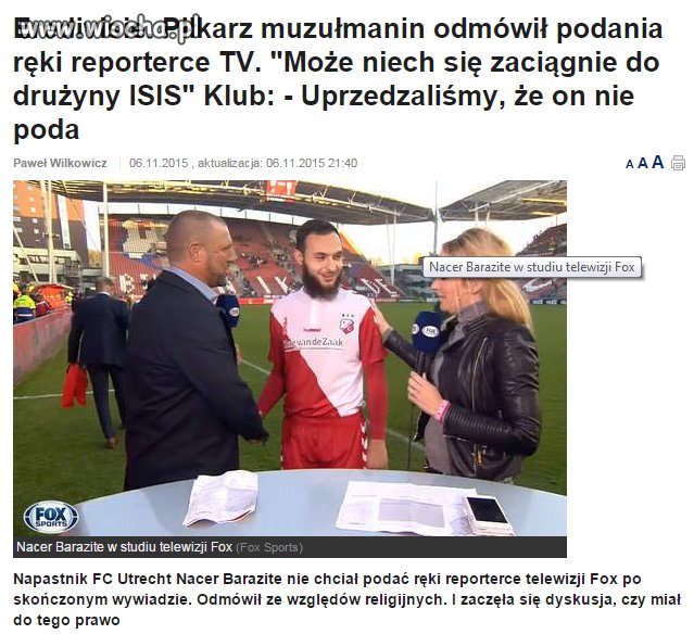 Muzułmańska asymilacja z kulturą europejską!
