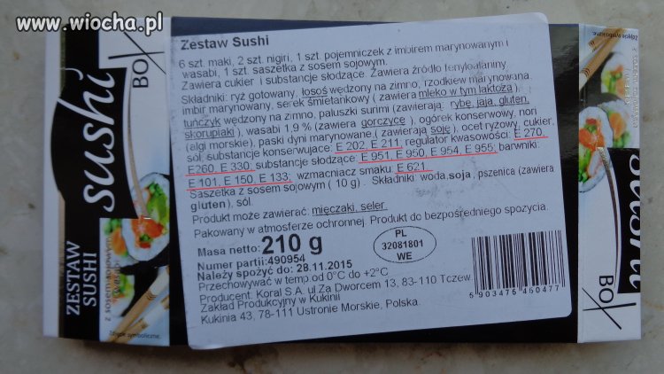 Zestaw "Sushi" z Biedronki