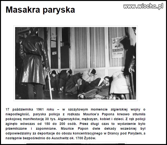 Oj biedni ci Francuzi! Sprowadzili sobie muzułmanów