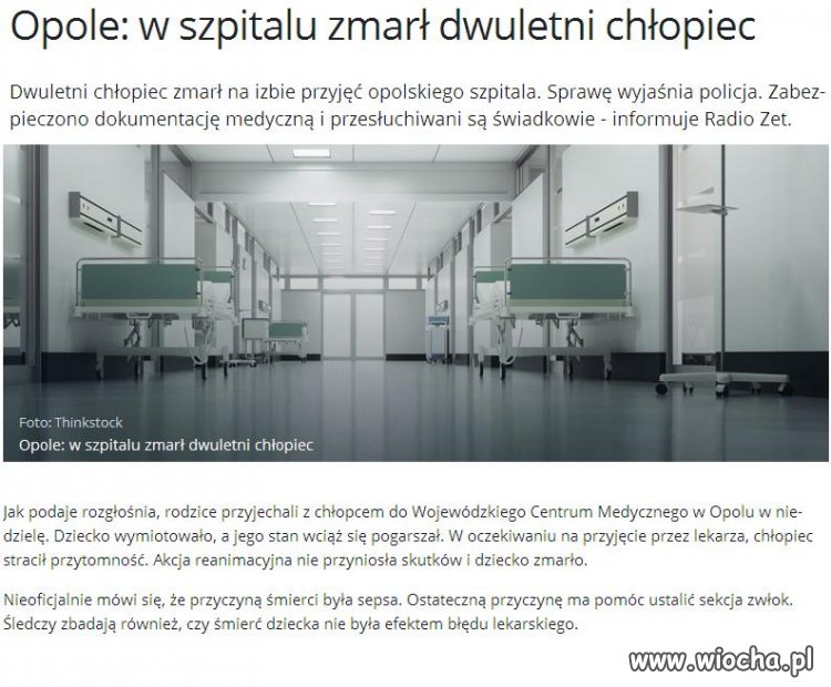 Przyszło nam umierać w kolejce do lekarza.
