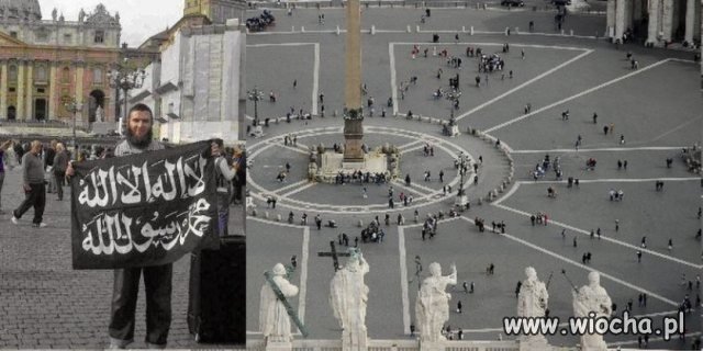 Muzułmanie przed Bazyliką św. Piotra...