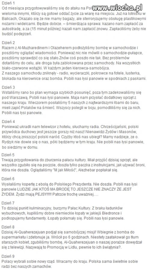 Z pamiętnika arabskiego terrorysty