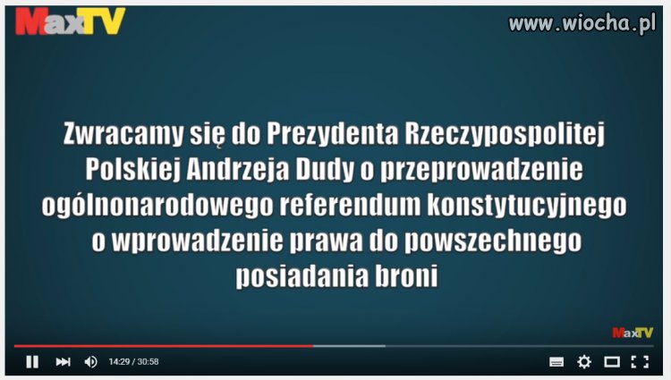 Jestem za! Podpisuję się 