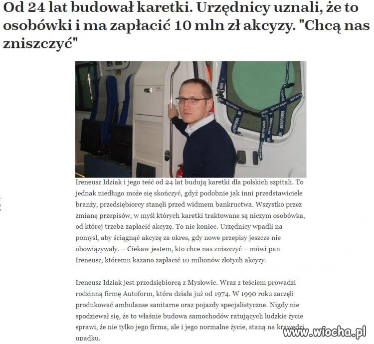 Niszczenie Polskich przedsiębiorców.