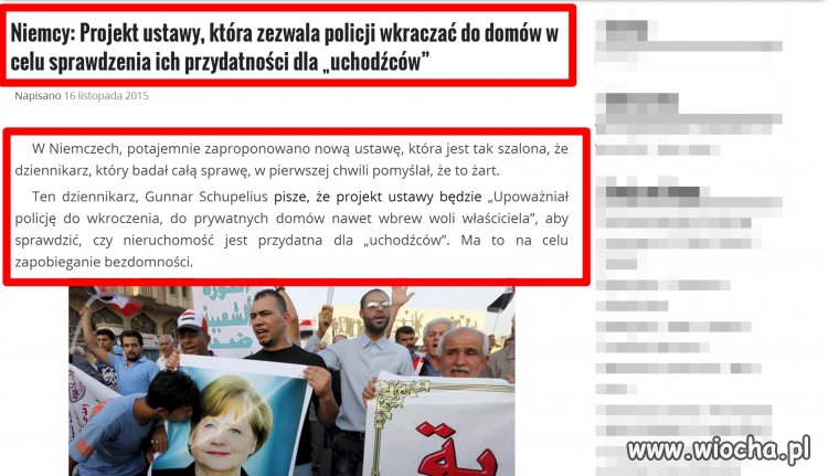 Projekt ustawy, która zezwala policji wkraczać do