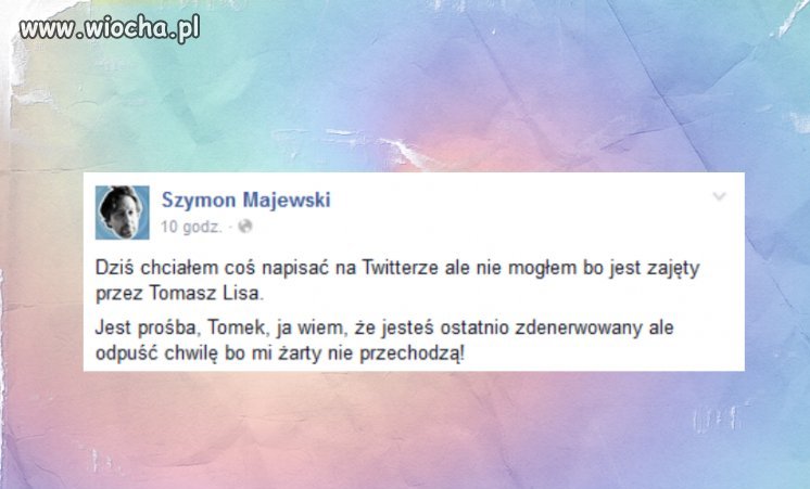 Trafna uwaga Szymona Majewskiego