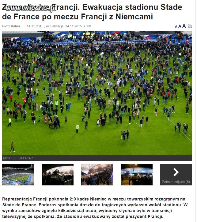 Atak Samobójczy we FRANCJI 