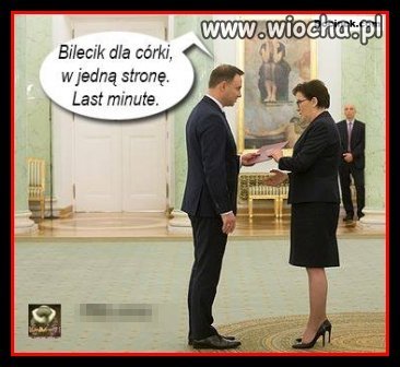 Bilecik dla córki. Last minute.