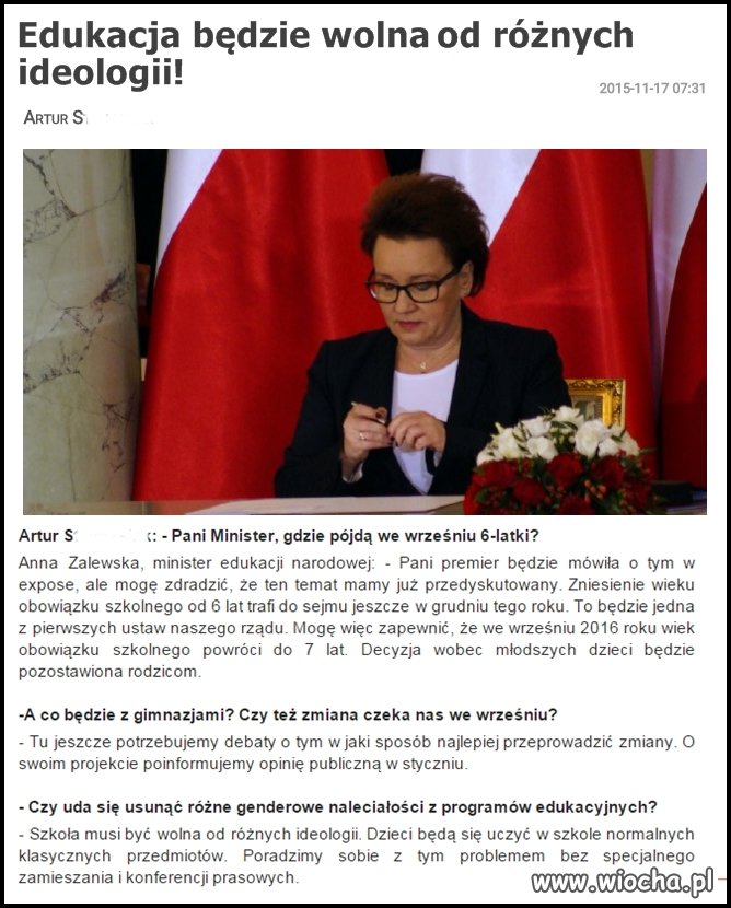 Czyli rozumiem, że religia będzie 