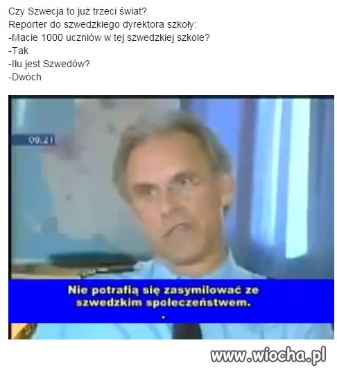 Szwedzi to już trzeci świat, pracujemy dla nierobów