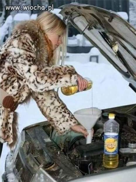 Niech pani doleje oleju