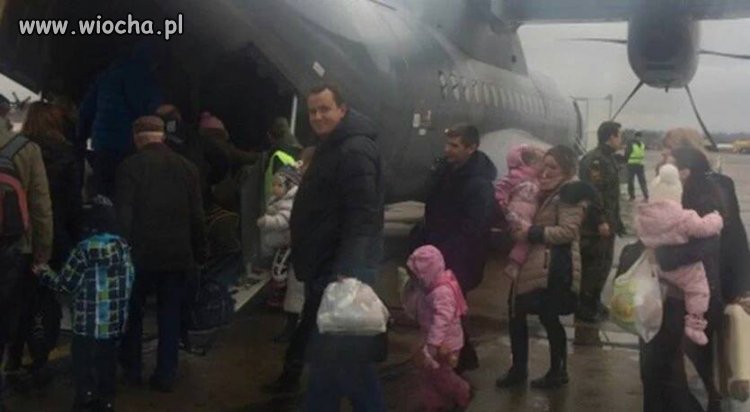 Tak wyglądają uchodźcy z terenów objętych wojną. 