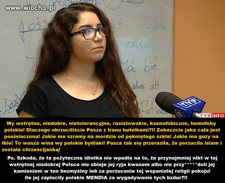 Wy wstrętne polskie faszystowskie świnie!