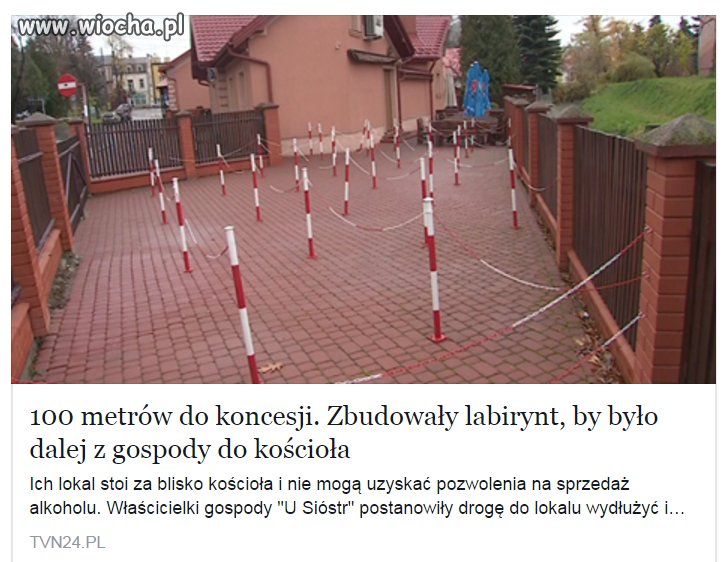 Sprzedaż alkoholu ma być 100 metrów od kościoła