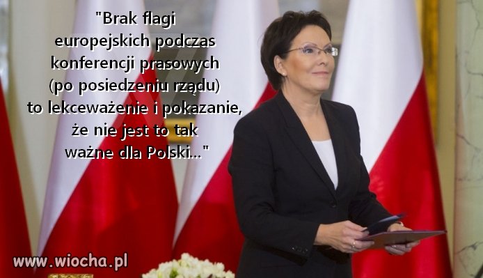 Kopacz o braku flag