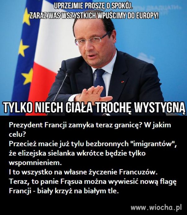 Zapowiada walkę z terroryzmem, który