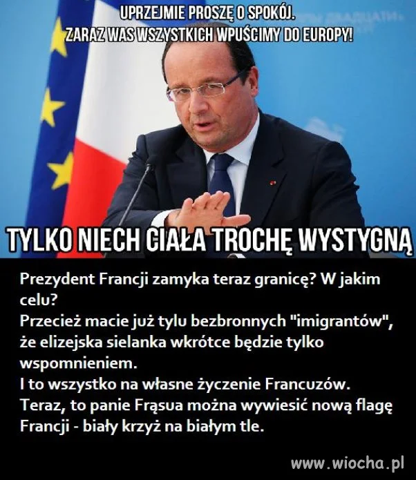 Zapowiada walkę z terroryzmem, który