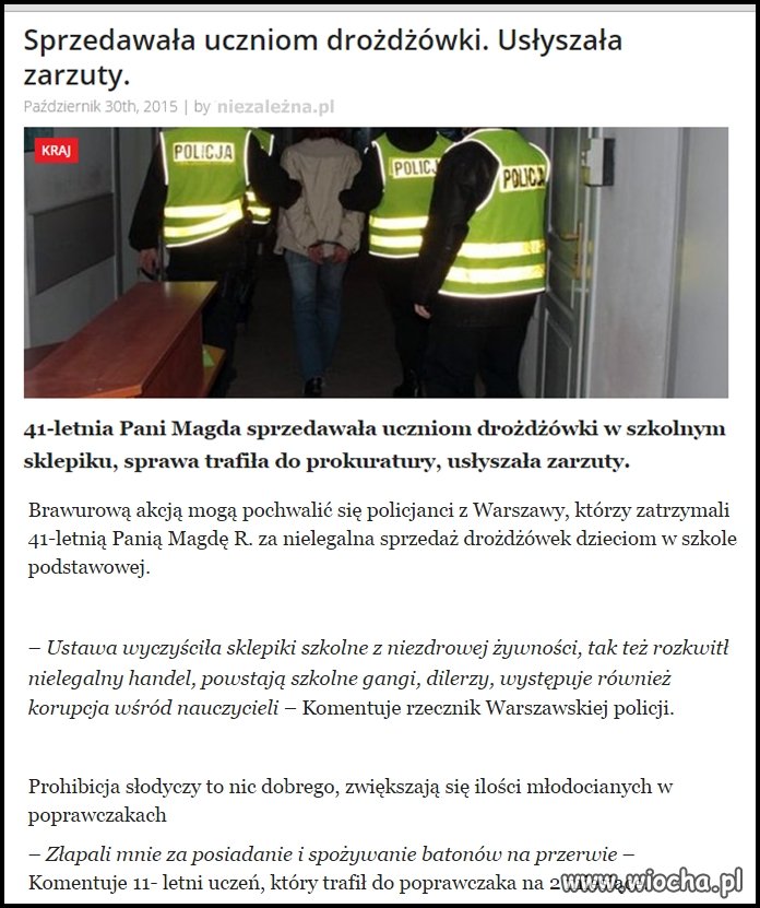 Sprzedawała drożdżówki
