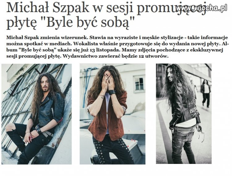 Nowy styl Michała Szpaka.