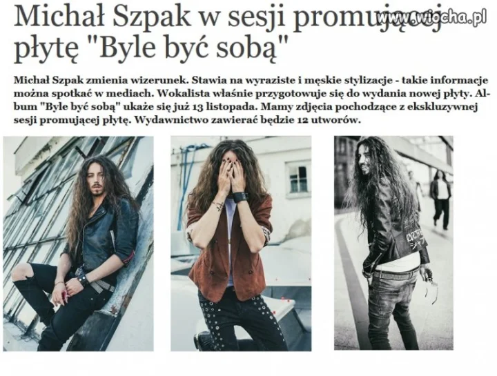 Nowy styl Michała Szpaka.