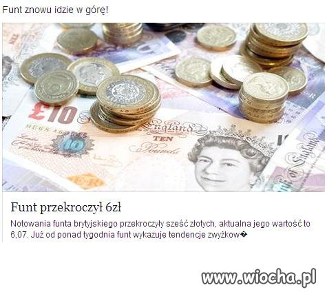 Do Frankowiczów . Funty kopiłem po 5 zł 