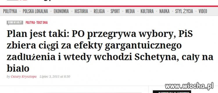 PO ma plan, jak zwykle, przyjazne dla obywateli