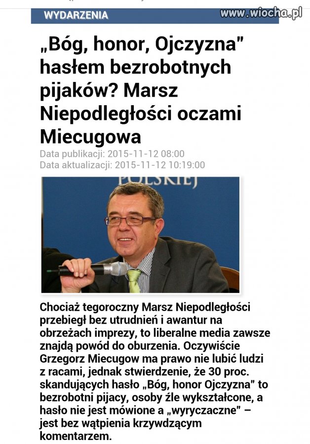 Miecugow Marsz bezrobotnych pijaków .