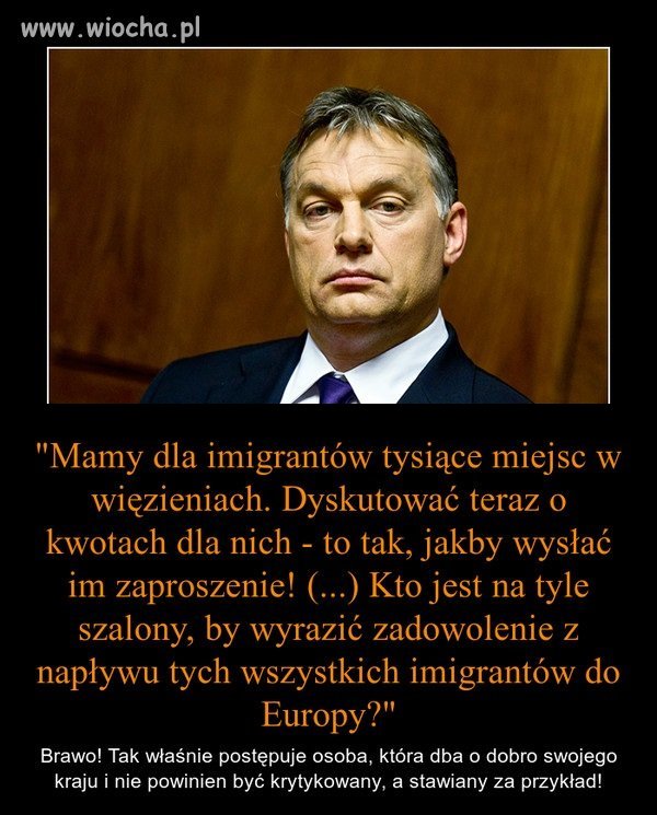 Brawo panie Orban! Wielki szacun!