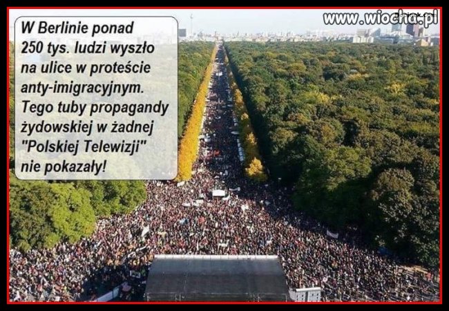 Berliński protest antyimigrancki.
