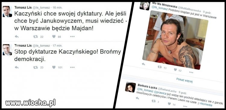 Tomcio chce Majdanu w Warszawie