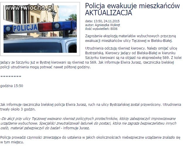 Bielsko Biała - odcięcie społeczeństwa od info 
