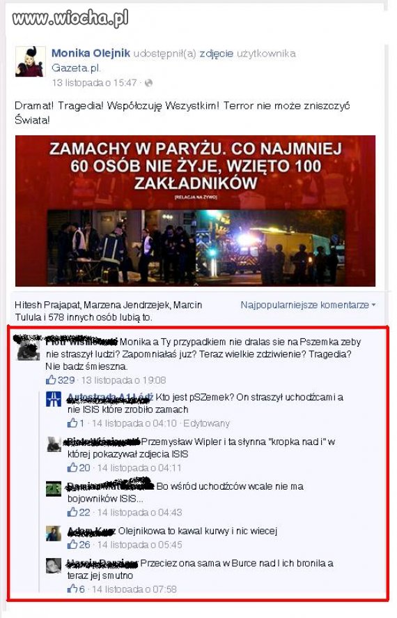 Hipokryzja Pani Olejnik ...