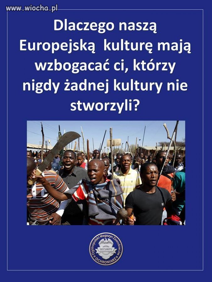  Statystyki przestępczości w UE, a nawet USA i Ameryce Południowej pokazują, że bliżej im do Afryki, niż do Europy.