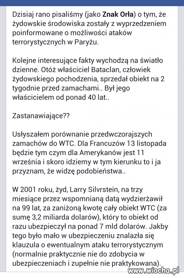 Ciekawe skąd oni zawsze pierwsi wiedzą.