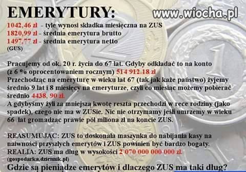 Składka na emerytury 