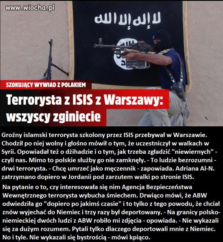 A podobno Polska jest bezpieczna i służby czuwają