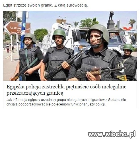 Brawo i tak powinno być na granicach Unii Europ.