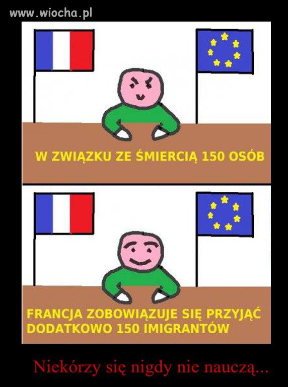 Oni dalej ślepo będą tolerancyjni