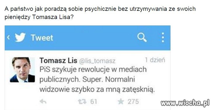 Jestem dumny, że nie spełniam lisich norm 