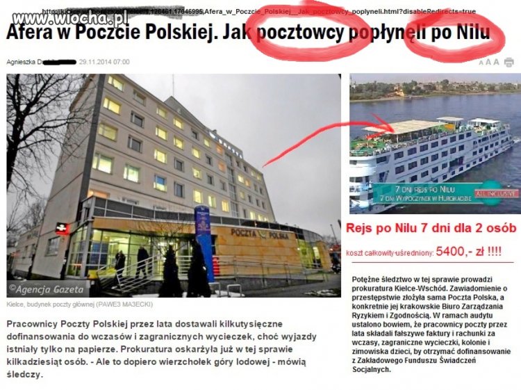 Listy popłyną Nilem...
