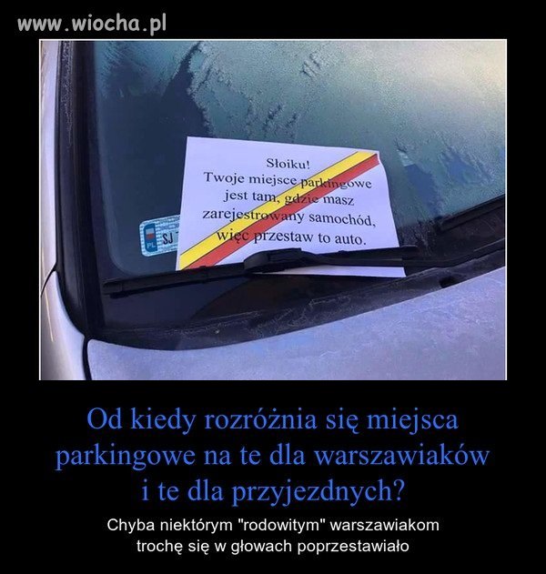 Warszawioki - największe buraki w Polsce?