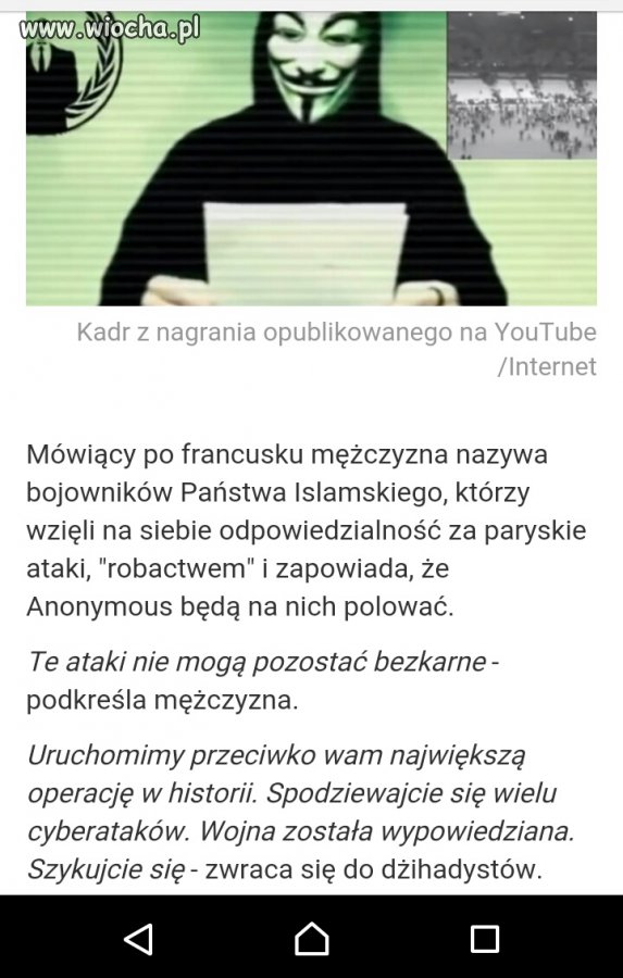 Anonymous vs ISIS 