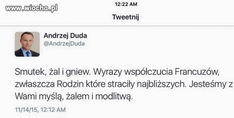 No panie Duda ma pan teraz pole do popisu