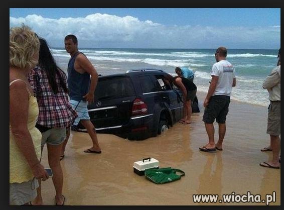 Już się nie chce przejść kawałek do plaży.