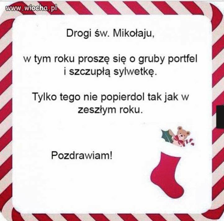 List do Mikołaja