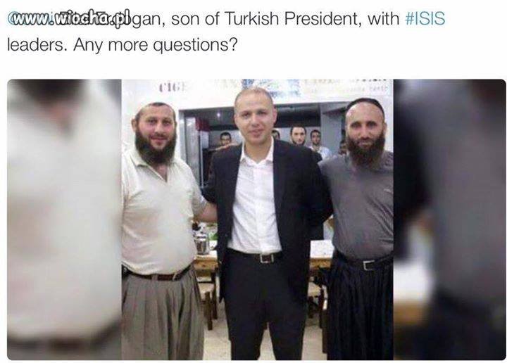 Bilal Erdogan, syn Prezydenta Turcji w towarzystwie 
