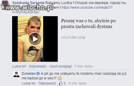 Donatan pojechał po Luntku