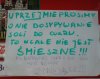 Ogłoszenie na stołówce