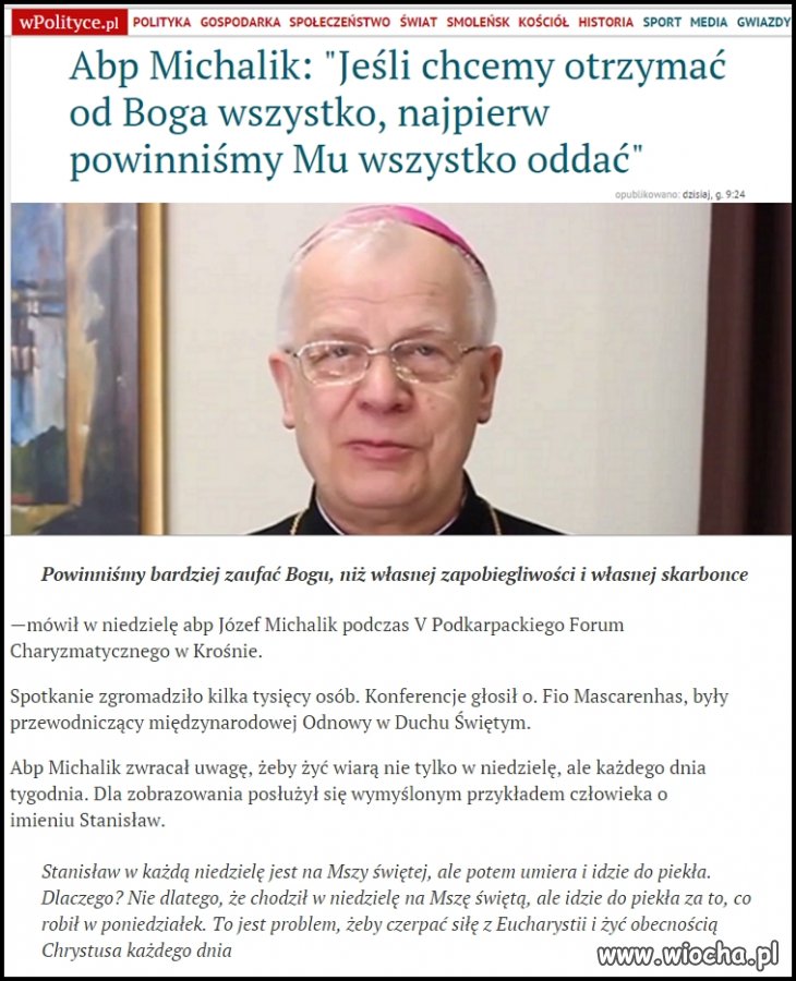 Okej gość powiedział niech zacznie od siebie! Ja