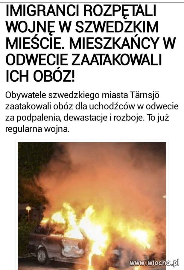 Szwecja to już jest regularna wojna!!!